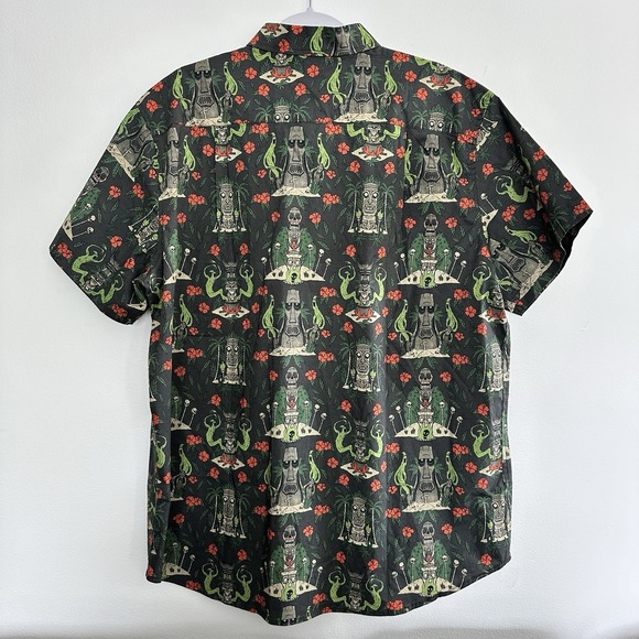 Creepy Co Shirt 2XL Tiki Totem AOP Halloween Limited Edition Horror Hawaiian - Picture 3 of 11